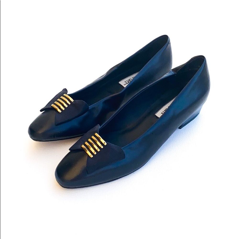VTG I love Comfort Black Leather Heels